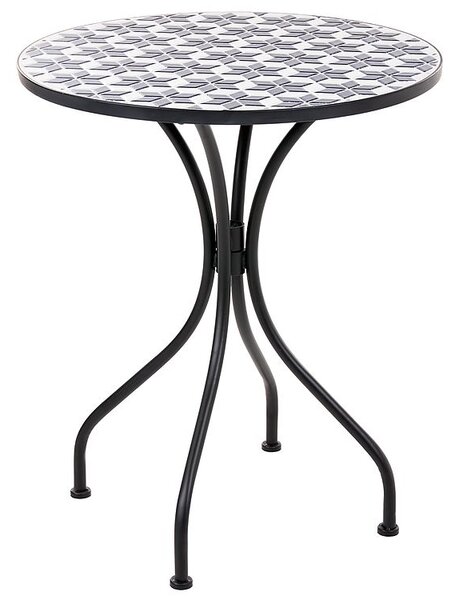 Bisztró asztal SIROLO 60 cm 60 cm Fém Fehér/kék