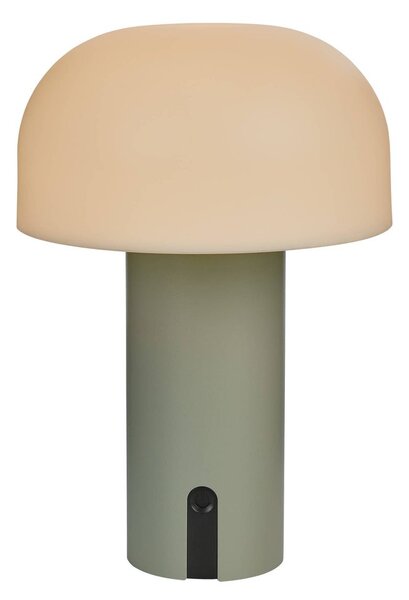 MUSHROOM vezeték nélküli kültéri lámpa, zsályazöld