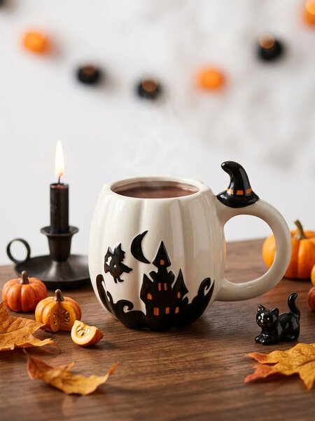 Sinsay - Bögre Halloween mintával - fehér