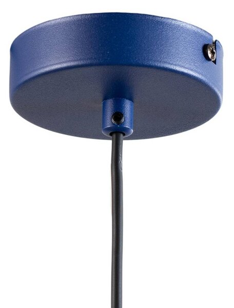 Luminex Plato lógó világítás, sötétkék, fém, Ø 38 cm, E27, dimmelhető, Kék, Nappali / Étkező, fém, Modern