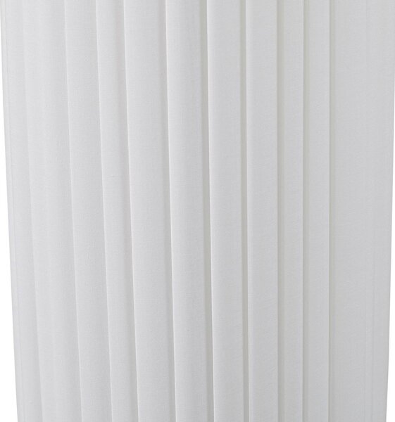 Lindby Virelle álló világítás, fehér, textil, magasság 117 cm, E27, Fehér / opál, Nappali / Étkező, Textil / szövet / selyem