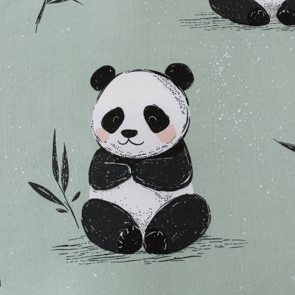 Mikroszálas ágyneműhuzat PANDA RELAX mentás Ágyneműhuzat mérete: 70 x 90 cm | 140 x 200 cm