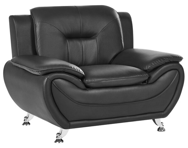 Fotel LEIRA Műbőr Fekete