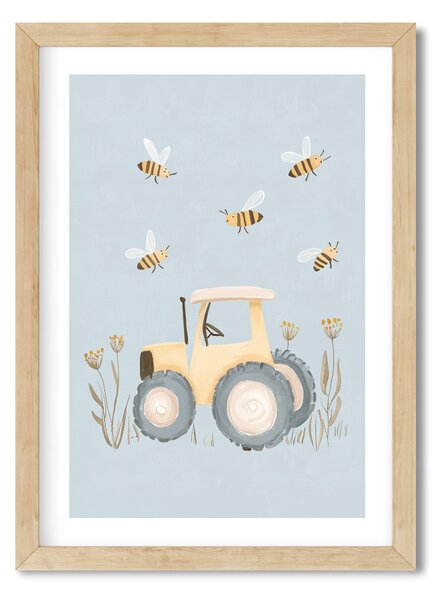 Falikép gyerekszobába - Traktor A4 (21x30 cm)