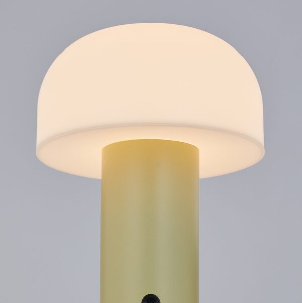 MUSHROOM LED kültéri lámpa 22 cm , sárga