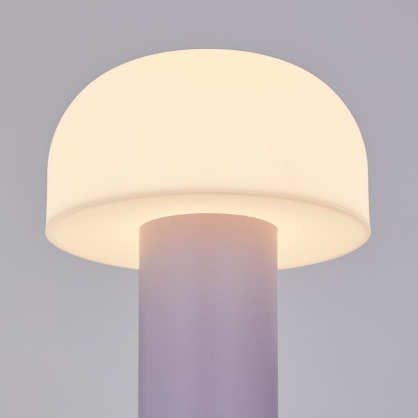 MUSHROOM LED kültéri lámpa 22 cm , lila