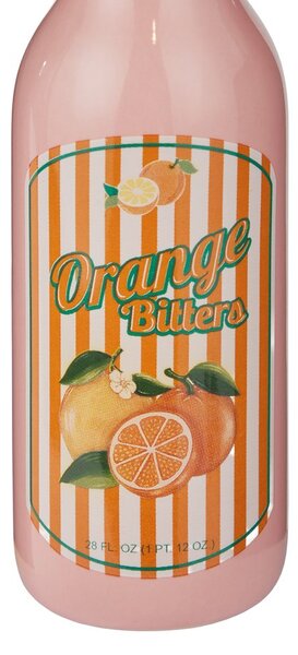 BEVERAGE kerámia palack váza 20 cm , rózsaszín
