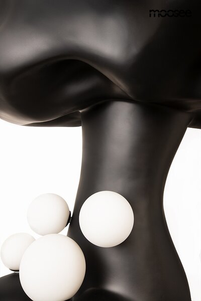 MOOSEE Human In The Clouds állólámpa üvegszál fekete szürreális design