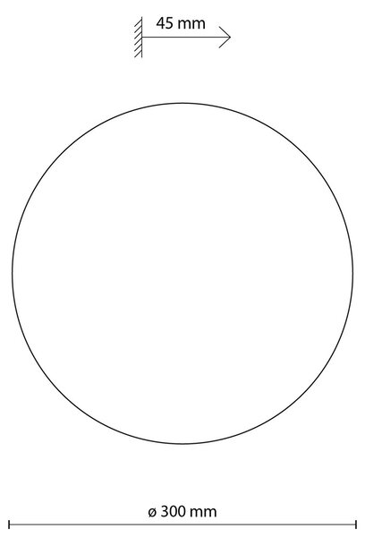 Luna dekoratív fali lámpa
