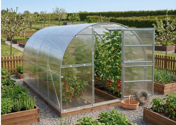 Üvegház LANITPLAST KYKLOP2 3x4 m PC 4 mm LG4336