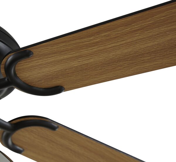 Mennyezeti ventilátor fekete 107,5 cm húzókapcsolóval - Mistral Busa