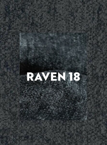 Felicia Raven Forgó Fotel Szövet-Műbőr Sötétszürke 360°