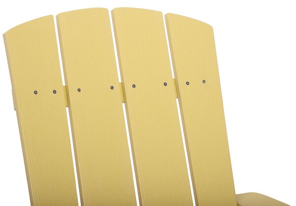 Kerti szék ADIRONDACK Sárga