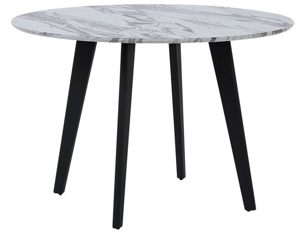 Étkezőasztal MOSBY Fehér márvány 110 cm 110 cm
