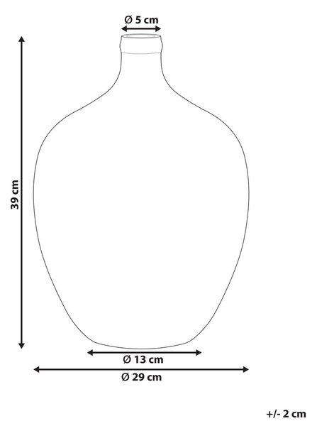 Virágtartó váza ROTI Üveg 39 cm Rózsaszín