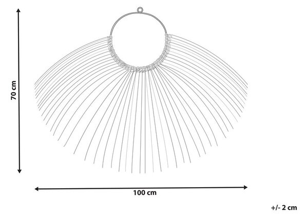 Fali Dekoráció HATINH Tengerifű 70 cm Természetes