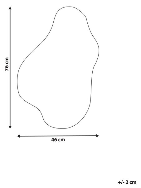 Falitükör HERRY 46 cm 76 cm Ezüst