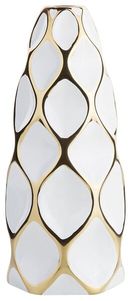 Virágtartó váza AVILA Kőcserép 36 cm Fehér