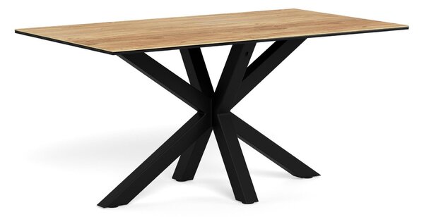 Asztal Norsica 446, 76x90cm, Vad tölgy, Fekete