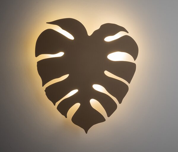 Monstera dekoratív fali lámpa