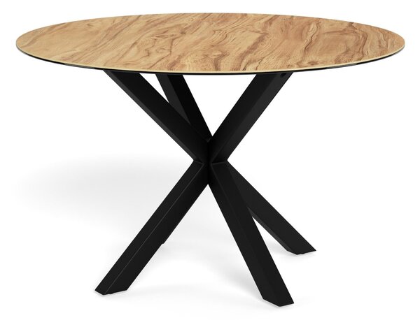 Asztal Norsica 780, 76cm, Fekete, Vad tölgy