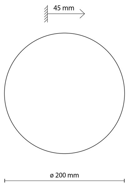 Luna dekoratív fali lámpa