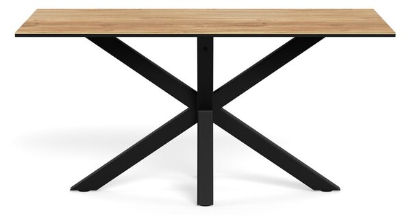 Asztal Norsica 446, 76x90cm, Vad tölgy, Fekete