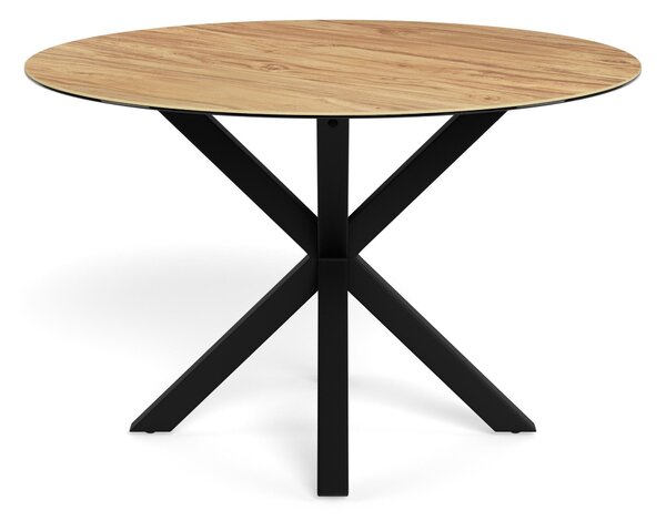 Asztal Norsica 780, 76cm, Fekete, Vad tölgy