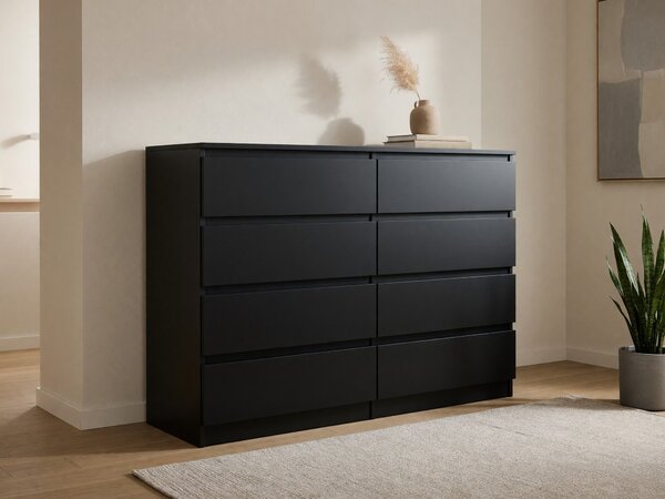 Komód Comfivo Structor III, Laminált forgácslap, 100x138x40cm, Fekete