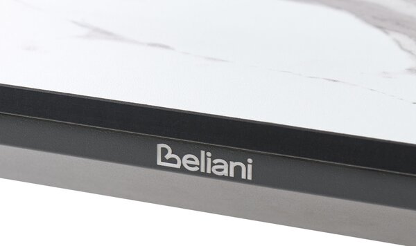 Kerti asztal SOVARETO 180 cm 90 cm Márványhatású Fehér márvány