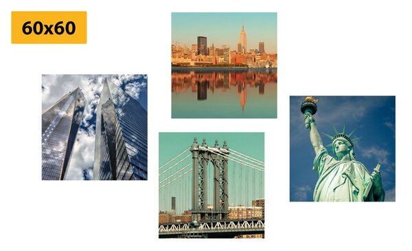 Képszett New York város gyönyörei