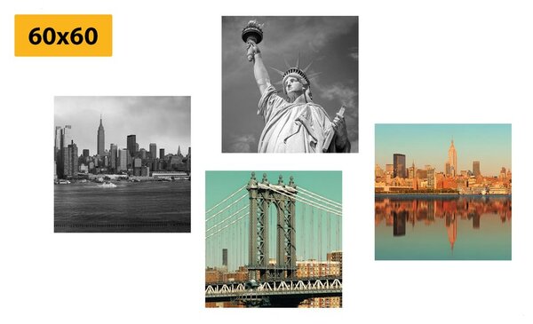 Képszett New York város érdekes kombinációja