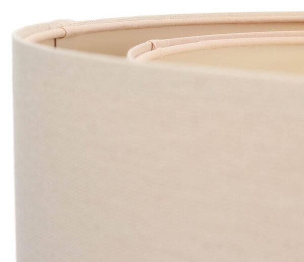 Maco Design Boho függőlámpa, krém/bézs, Ø 50 cm, magasság 20 juta, dimmelhető, Krém / borostyánsárga, Nappali / Étkező, Textil / szövet / selyem