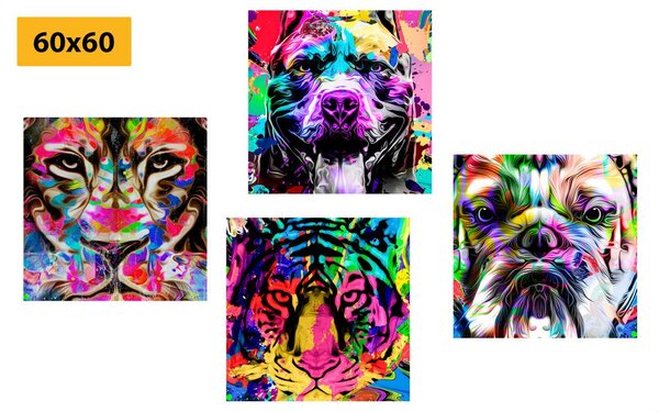 Képszett érdekes pop art stílusban