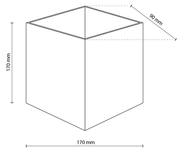 Cube LED kültéri falikar