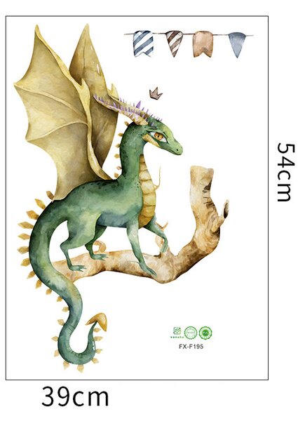 Falmatrica "Sárkány" 37x52cm
