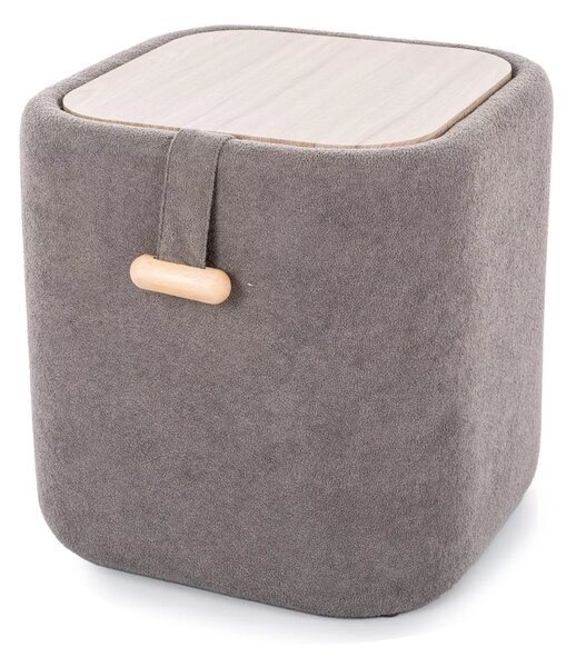 Szürke NAP puff tárolóhellyel 37x37 cm