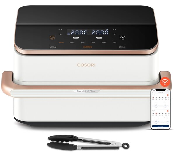 Cosori Dual Blaze Twinfry 10L dupla forrólevegős sütő 2800W