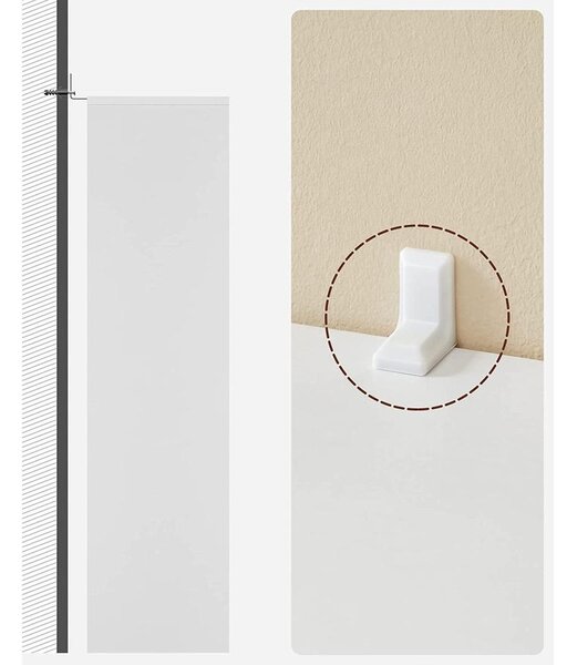 Könyvespolc 5 rekesszel 50 x 80 x 24 cm, Fehér