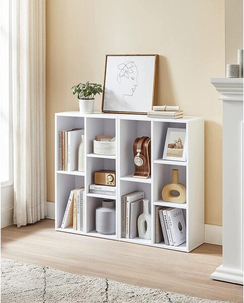 Könyvespolc 5 rekesszel 50 x 80 x 24 cm, Fehér