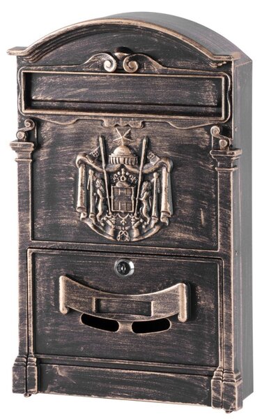 Strend Pro alumínium antik postaláda, bronz