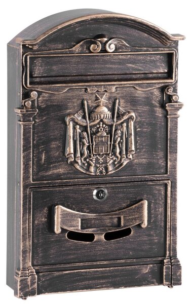 Strend Pro alumínium antik postaláda, bronz