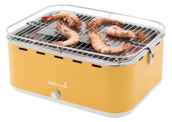 Barbecook BC-CHA-1016 Carlo asztali faszenes grill, sárga, 44x33x21cm