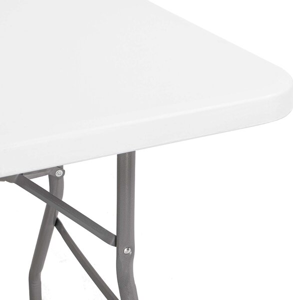 Springos összecsukható vendéglátóasztal 240x75x75cm - Fehér