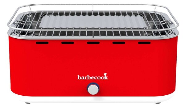 Barbecook BC-CHA-1019 Carlo asztali faszenes grill, piros, 44x33x21cm