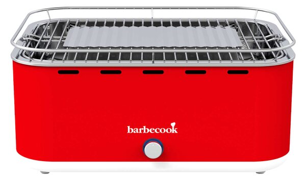Barbecook BC-CHA-1019 Carlo asztali faszenes grill, piros, 44x33x21cm