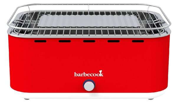 Barbecook BC-CHA-1019 Carlo asztali faszenes grill, piros, 44x33x21cm