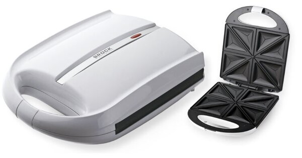 Brock SSM 3008 WH, 1400 W, 8 szeletes, Hőszigetelt, Fehér, Szendvicssütő