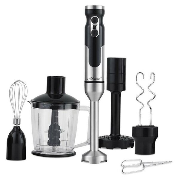 Maestro MR-567 többfunkciós botmixer készlet - Fekete-ezüst