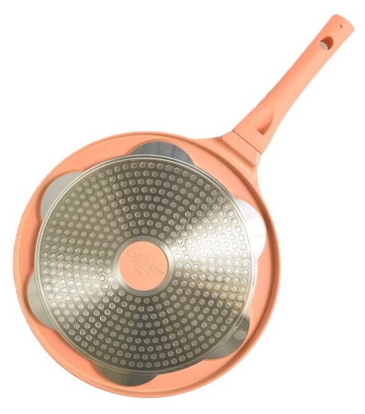 Maestro MR-1222-B Smile Palacsintasütő Serpenyő 26cm - Fekete / korall
